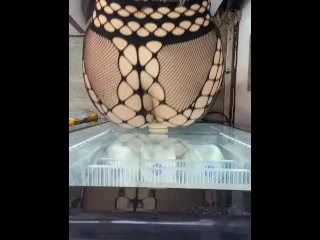 Bikini Barista Sucks Dildo at Work - VenessaButt