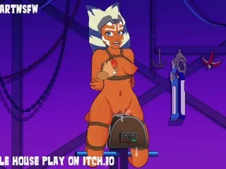 Ahsoka's Spanking & Naughty Play - Soaked Pussy