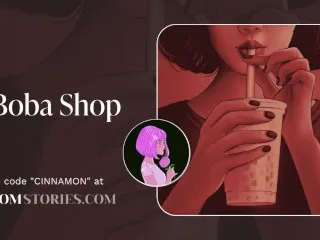 ASMR Erotic Roleplay - Girl from Boba Shop Hookup