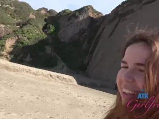 Alina West's Beach Pussy Play - Coastal GFE Fun