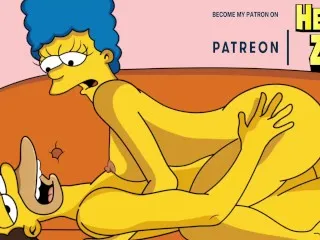 Marge rides Lenny - Simpsons XXX Scene