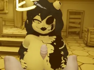 Bendy, The Ink Machine - Big Tits Blowjob to Cumshot