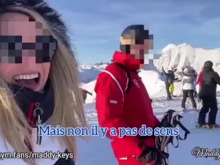 Maddy Keys, Friend Fucks Ski Instructor in Private Lesson