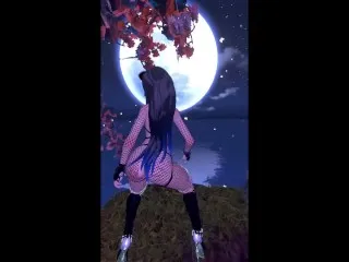 Dancing Puppy Girl under Moonlight - Erotic Dance