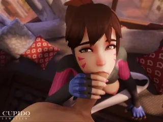 D.va Intense Blowjob [Grand Cupido Overwatch]