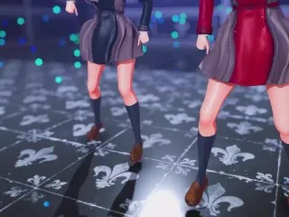 [MMD Lycoris Recoil 4K 60fps] Chisato x Takina Giga - CH4NGE ft.可不