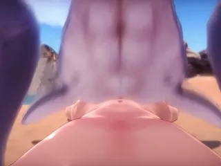 Shark Mermaid Massage on Beach (Ep.7) - MonsterGirl Island Hentai Game [Patreon Choice]