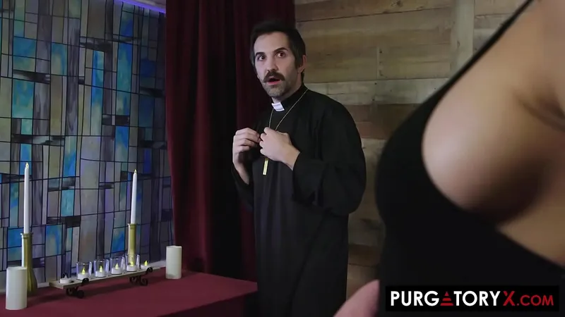 Brunette MILF Fucked by Priest - Final Lesson