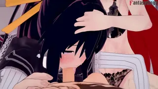 HS DXD NTR 2: Rias Fucks Akeno Himejima (Full Movie)