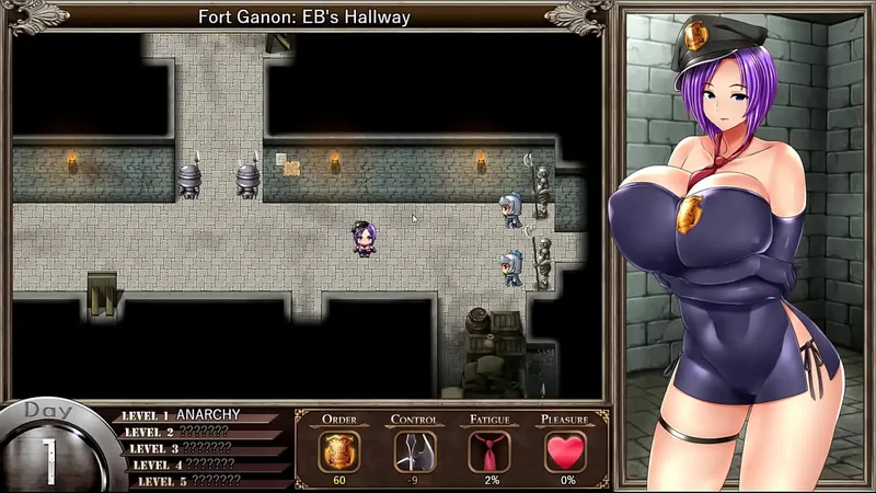 Karryn's Prison: Boss Cums Latex-Clad Inmate, E1 Big Boobs Boss Helps