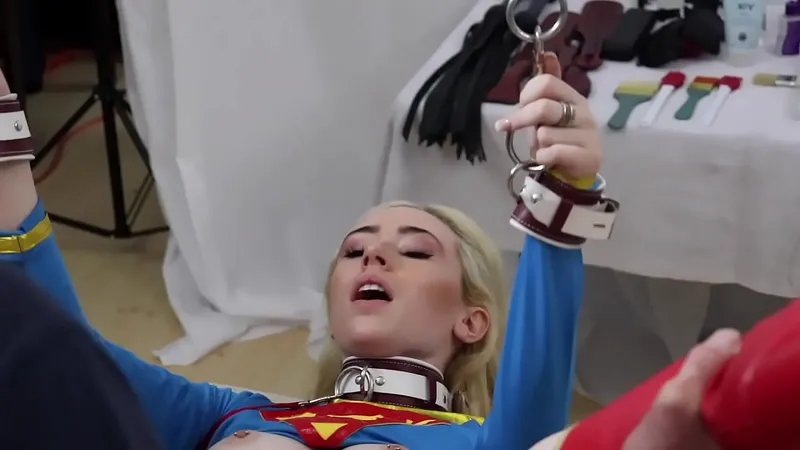 Candy White: Supergirl Solo 2/3 - Intense Restraints, Cock Fucking, Pussy Licking