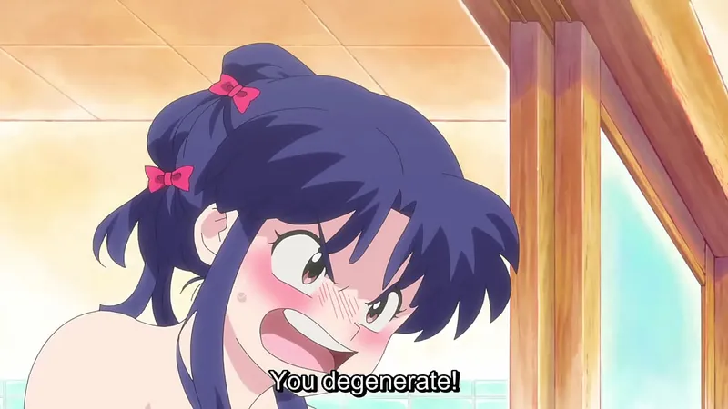 Nude Ranma 1/2 Bath Scene (Anime Remake)
