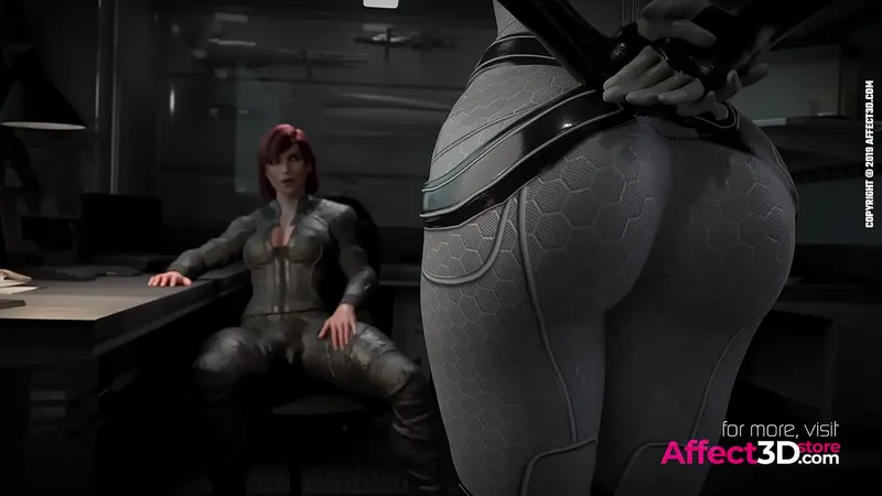 3D Futa Babes Triple Threesome - Scifi Animated Porn