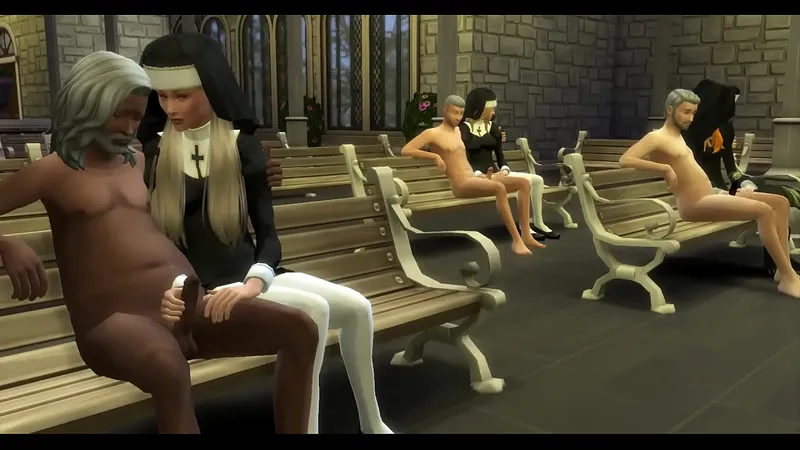 Catholic Parents, Nun Training - Sin's Consequences in Temple 3D Hentai