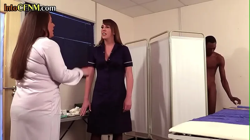 Nurse 3some: CFNM BBC Blowjobs