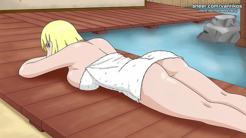 Underwater Naruto BDSM - Big-Titted Blonde Jerks Off Under Pool - Hottest Highlights #5