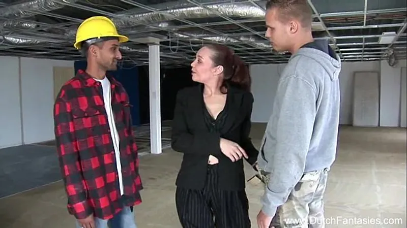 Construction Site 3some Threesome