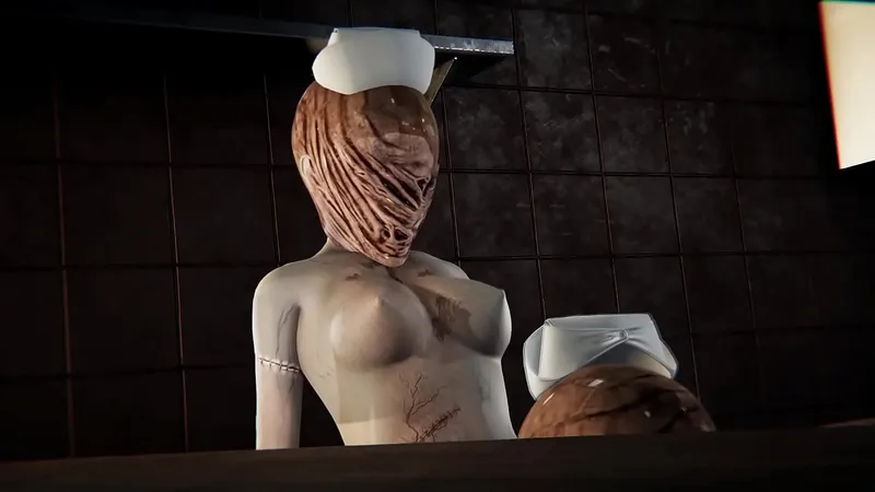 Silent Hill Nurses Horror 3D Porn - Squirting, Licking