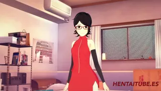 Hentai - Sarada Handjob & Suck to Naruto's Dick