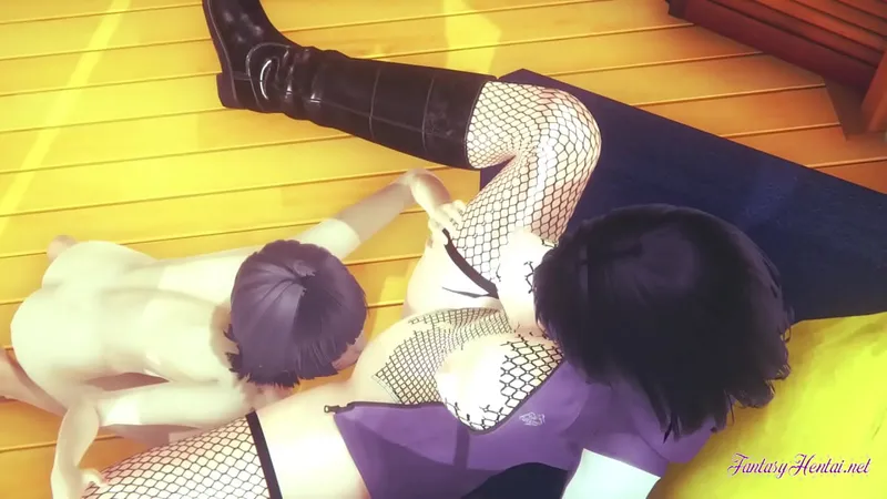 Lesbian Boruto Hentai: Himawari & Hinata Sexy 3D Scene