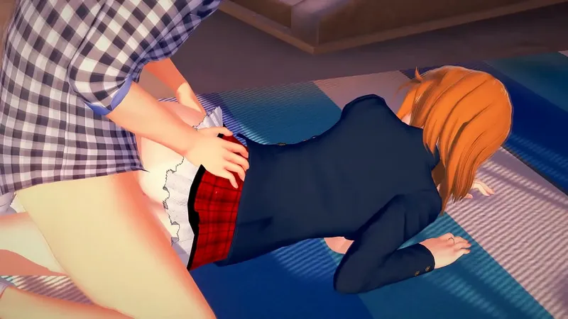 Teen Freckles 3D Hentai Animation - Vacation Jerk-off