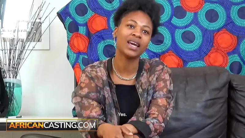 Black Model Interview Strips, Sucks & Twerks - Uncut Scene at African Casting