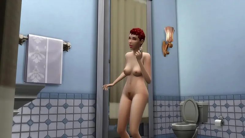 Wife's Secret Affair - Delivery Guy Fucks Her (Sims)