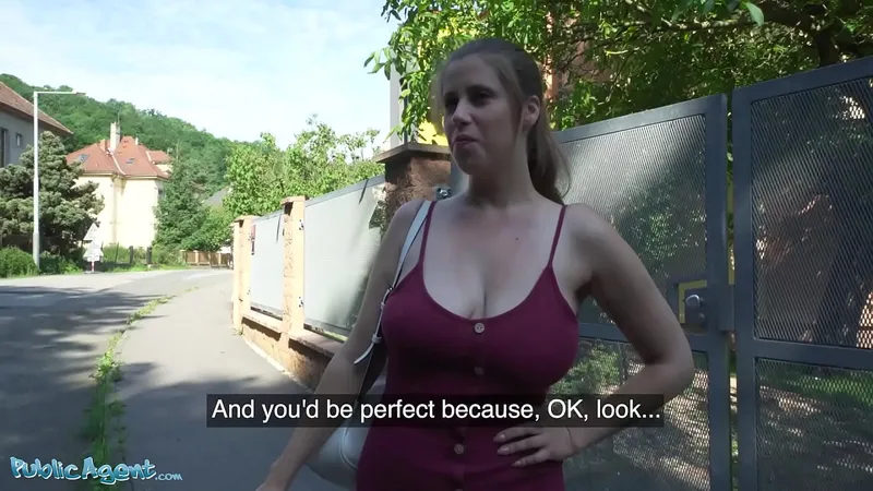 Natural Big Tits Belgian Girl & Hung Canadian Dude - Outdoor Reality Sex