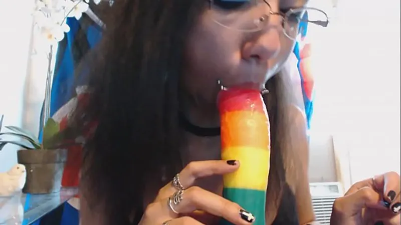 POV Blowing my Colorful BBC Toy