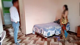 I discover my neighbor with her lover and to say nothing I end up fucking her too when we are alone in the house, she wanted to try my cock in her ass
