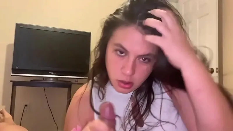 Sister's Explosive Oral & Tits Covered in Cum