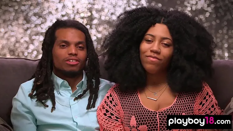 Black Couple Debut Threesome - First Time Hardcore