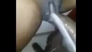 African blonde fucked and she reaches orgasms.