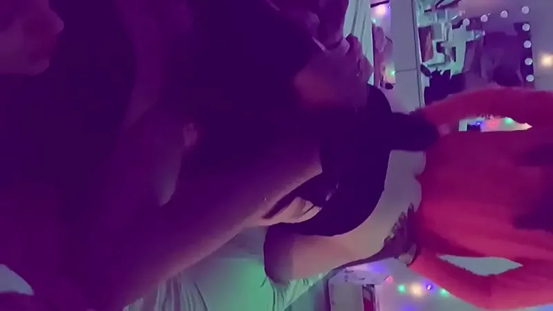 Goth Chick + Latina in Sizzling 3some