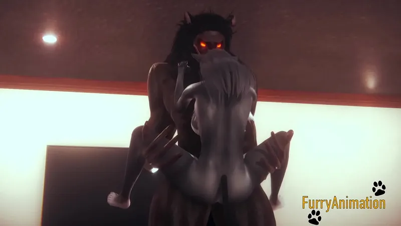 Hardcore Furry Hentai - Beast Fucks Black Cat