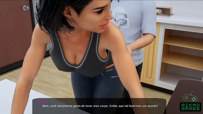 Step Mom's X-Rated Game, Boobjob Action