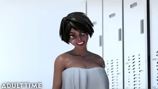 Big Titty Hentai Babes Scissor After Practice