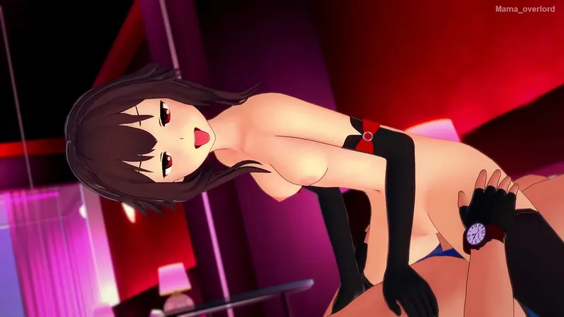 Megumin Konosuba Uncensored - Love Hotel Bikini Fuck Scene