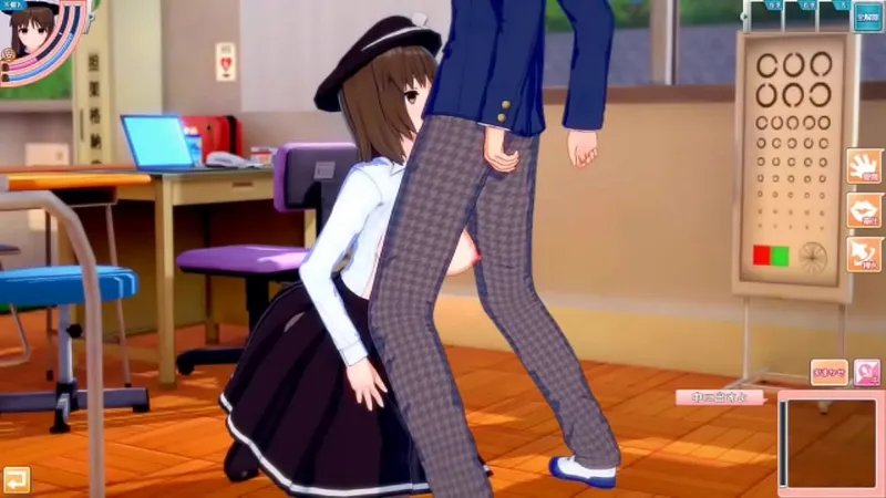 [Touhou Project Renko Usami's Hentai] Standing Handjob Blowjob, Big Boobs Rubbing!