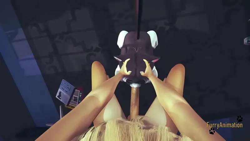 Furry Hentai POV - Fox Neko, Oral & Pussy Thrusting