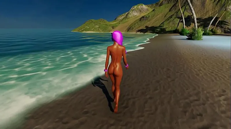 Intense Beach 3D Sex Scene 1