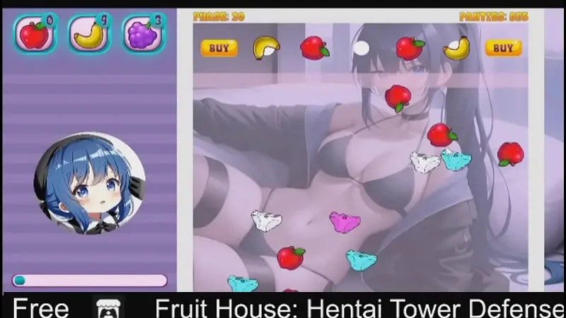 Free NSFW Tower Defense: Fruit House Minigames