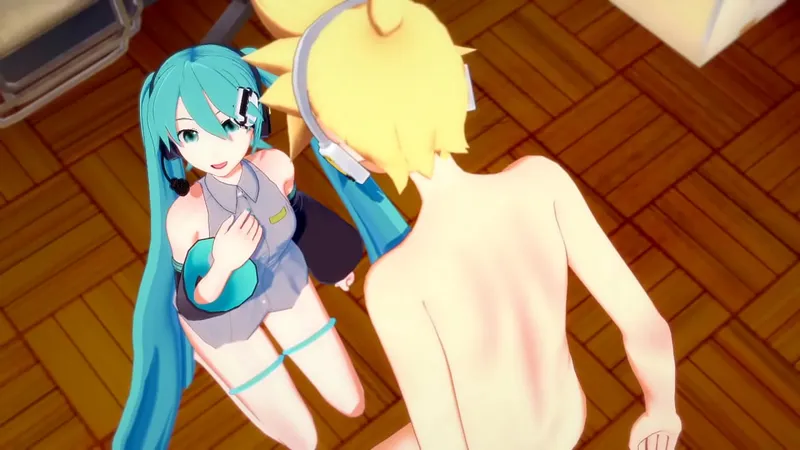 Len & Miku Hentai - Intense Oral & Masturbation
