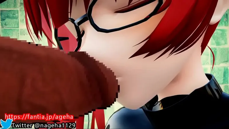 Busty Girl 3D Hentai Kisses Dick