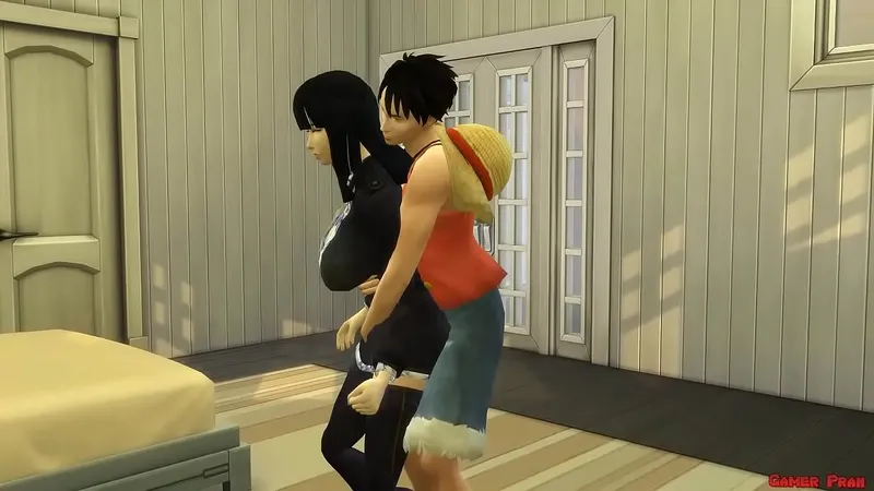 Hardcore Nico Robin & Luffy - Big Tit Job Perversion