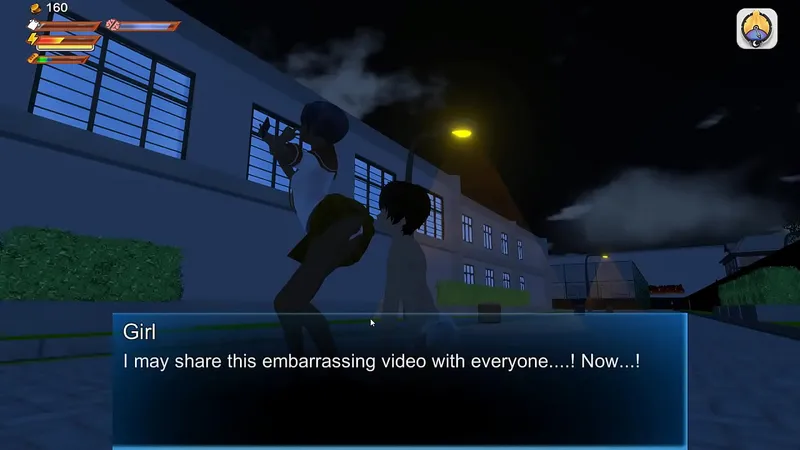 Femdom Humiliates Player in 3D Game - Student Selfie