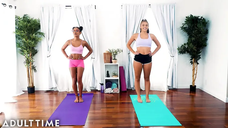 Hot Lesbian Workout Orgasm