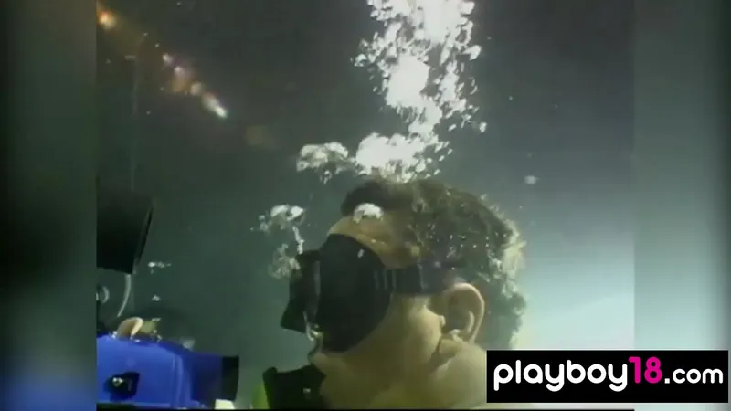 Busty Blonde Wife Fucks in Aquarium - Playboy18.com Hubby