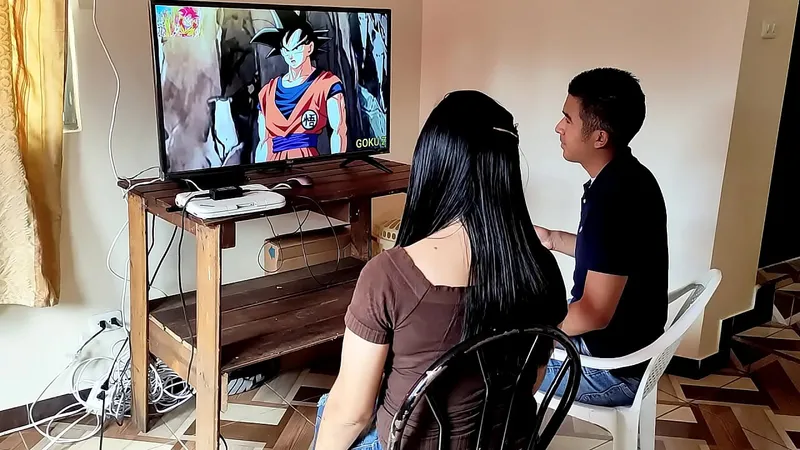 Employee Blows Boss at Home During Dragon Ball - Hardcore Fucking
