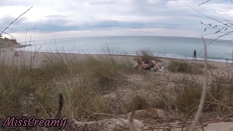 Milf Exhibits, Sucks Big Cock on Nude Beach - Voyeur in Croatia 🇭🇷